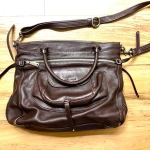Lancaster leather handbag